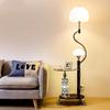 Nordic Modern Minimalist Floor Lamp with Remote Control and Coffee Table Storage for Bedroom, Living Room, or Bedside
