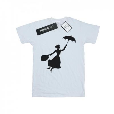 Womens/Ladies Mary Poppins Flying Silhouette Cotton Boyfriend T-Shirt