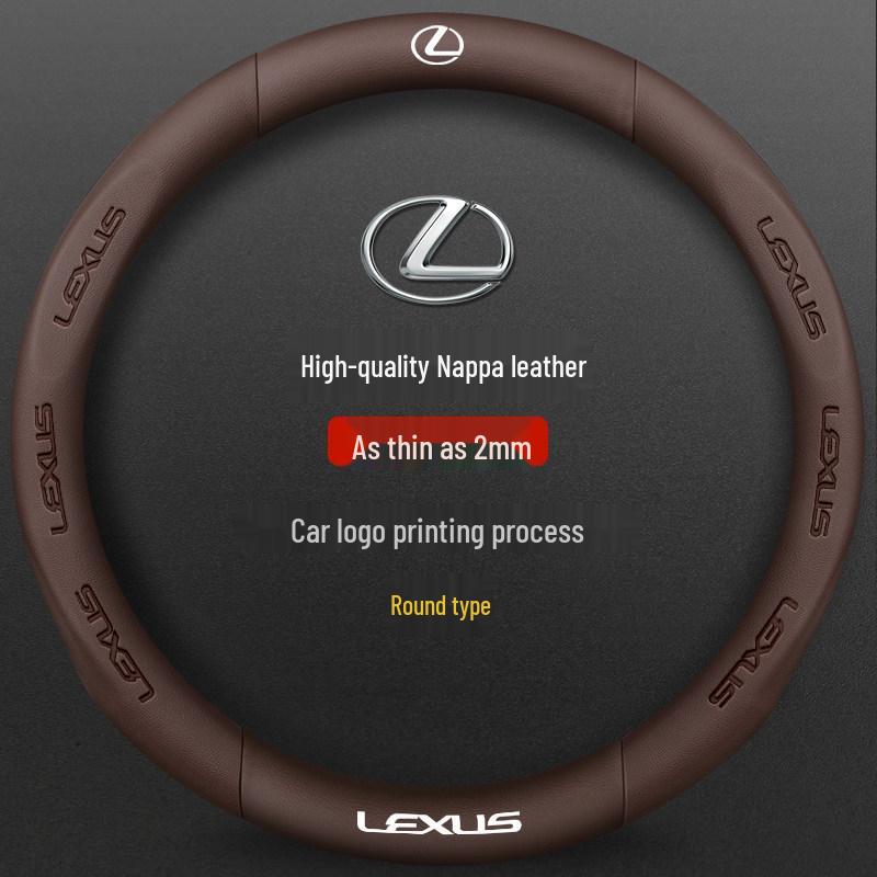 Lexus ES/RX/NX/UX Suede & Leather Steering Wheel Cover