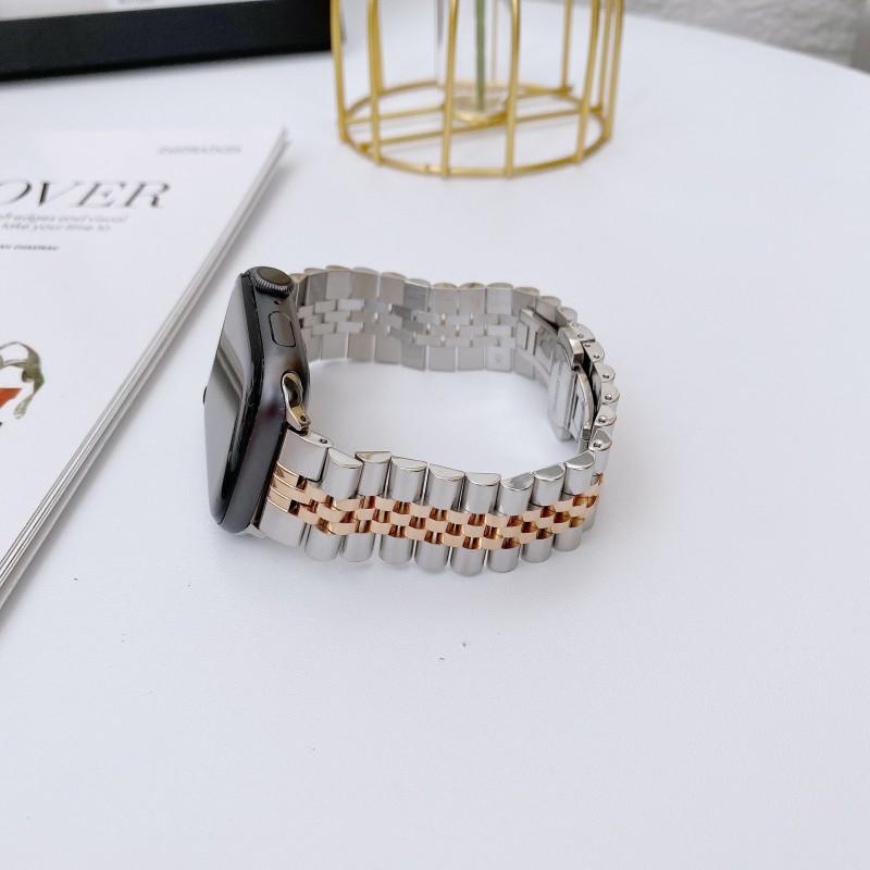 Stainless Steel Five Link Watch Band SE Series 1-6 Compatible 38/40mm 42/44mm