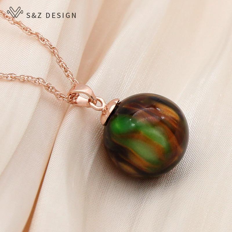 

Модное ожерелье цвета розового золота с круглыми акриловыми бусинами и подвеской для женщин, элегантные ювелирные изделия для свадебной вечеринки