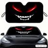 Demon Style Sun Visor Car Windshield Sunshade Front Window UV Protection Heat Insulation Sun Shade Cover Foldable