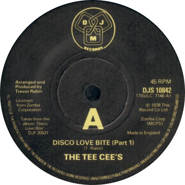 

7inch Record TEE CEES Disco Love Bite DJS10842 DJM Records 1978 UK SoulFunk Used