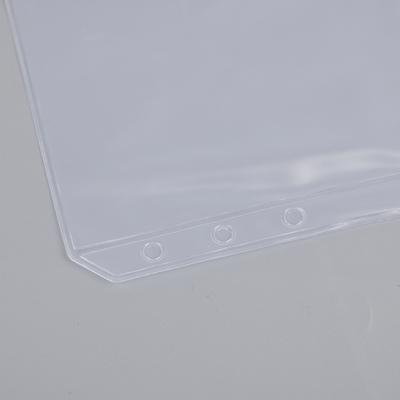 4Pcs A6 6-Hole Binder Pockets Waterproof Pvc Envelopes Zipper Binder Pouches