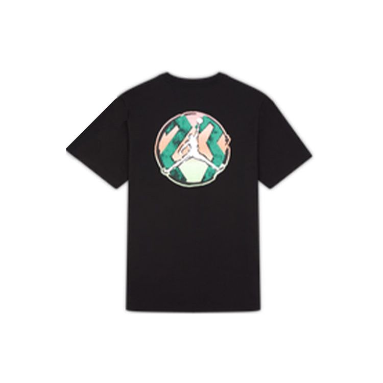 Jordan DNA Print Letter Logo Short Sleeve T-Shirt Men Tops Black DQ5884-010