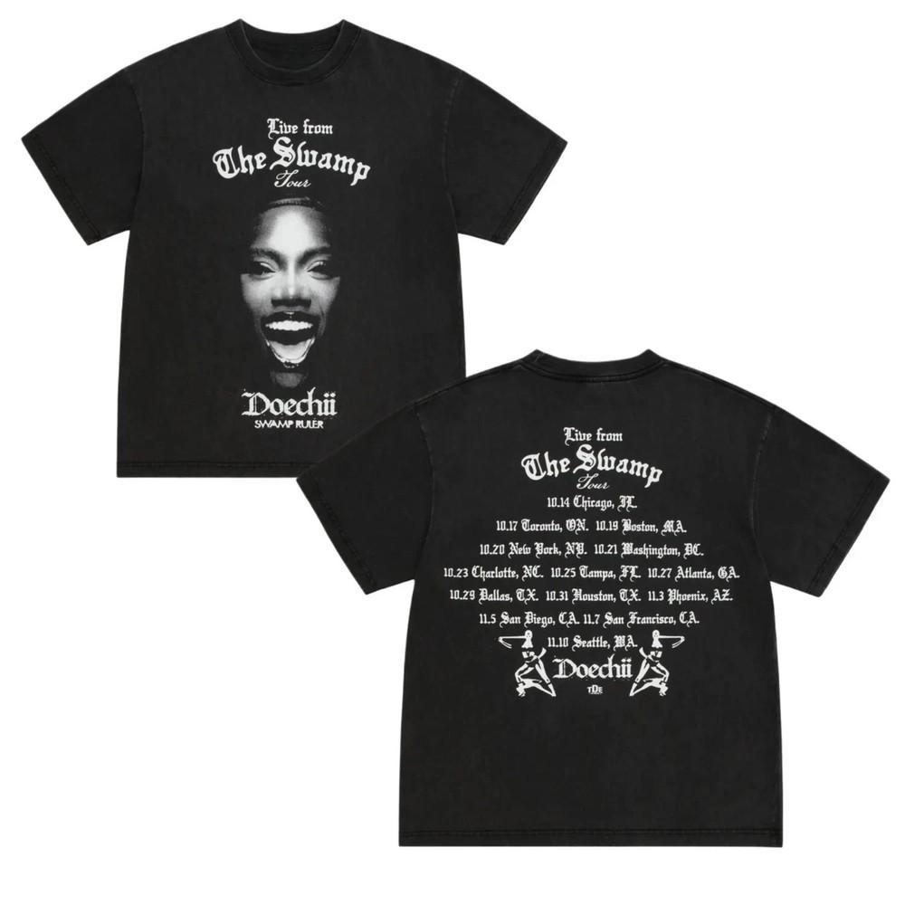 Doechii Swamp Ruler Live From Swamp Tour 2025 14th Oct Merch Tshirt Unisex T-Shirt S
