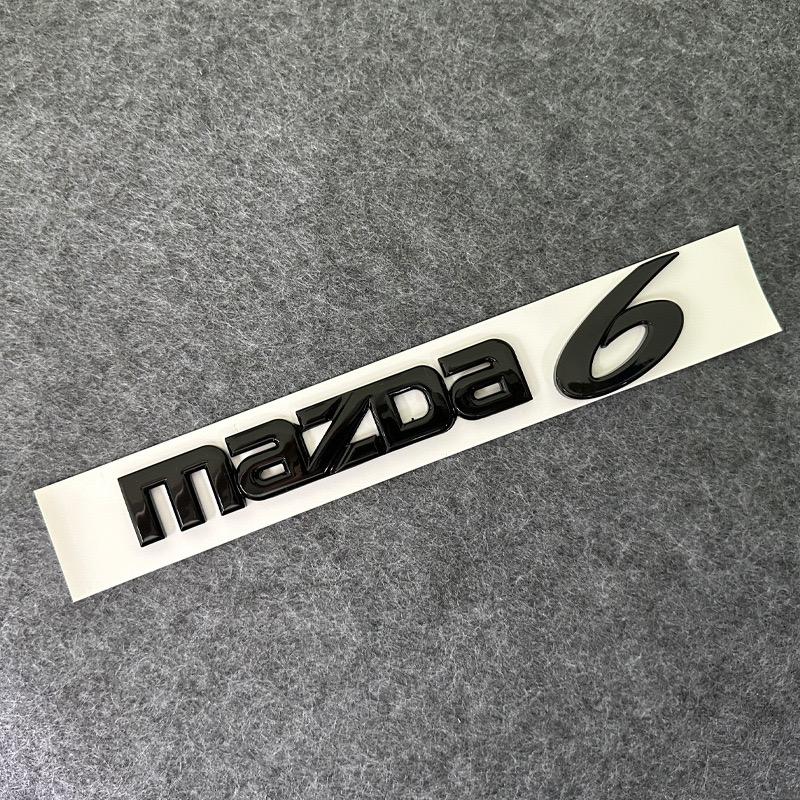 ABS Silver Black Car Emblem Logo Badge Sticker Decal For Mazda 6 Mazda 3 Mazda6 Mazda3 Accessories Styling