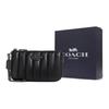 Coach Nolita Napa Leather Smooth Leather Quilted Zipper Clutch Bag Women Clutch Black C8302-QBBK