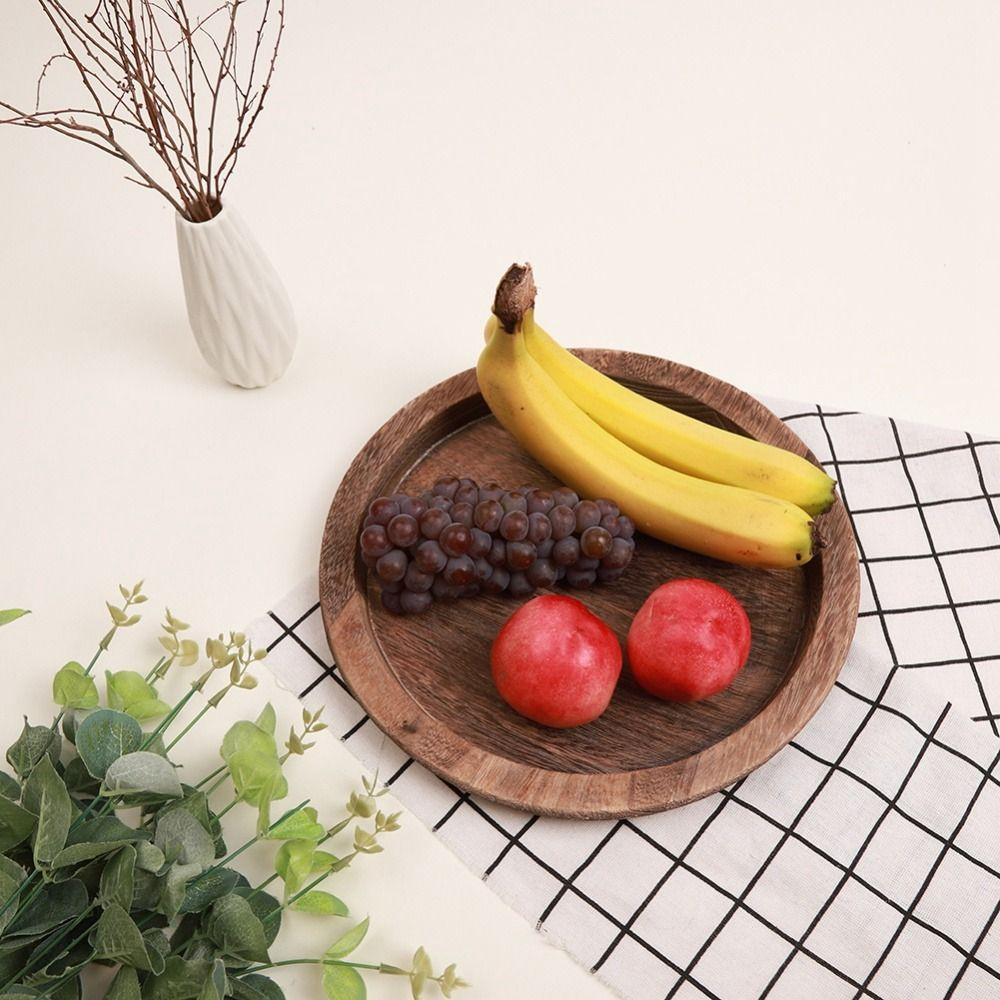 Countertop for Farmhouse Lightweight Food Dinner Plate Serving Tray Storage Tray Candle Holder