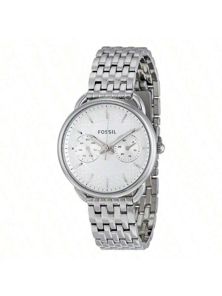 Lady's Stainless Steel Casual Fashion Quartz Watch with Diamond, Multi-function, Date and Week Display, Model ES3712