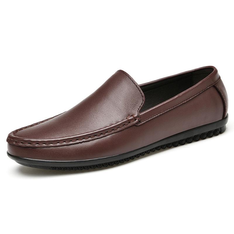 Genuine Leather Men Casual Shoes Men Footwear Slip On Office Man Formal Shoes Wedding Breathable Driving Comfy Loafers Moccasins