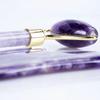for Facial Massager Roller Plate Amethyst Jade Stone Massage Eye Face Neck Thin Lift Relax Slimming Tools Double Heads