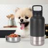 Insulated Dog Travel Water Bottle With Detachable Bowls Pup Hydrated Anywhere Travel Dog Water Bowl