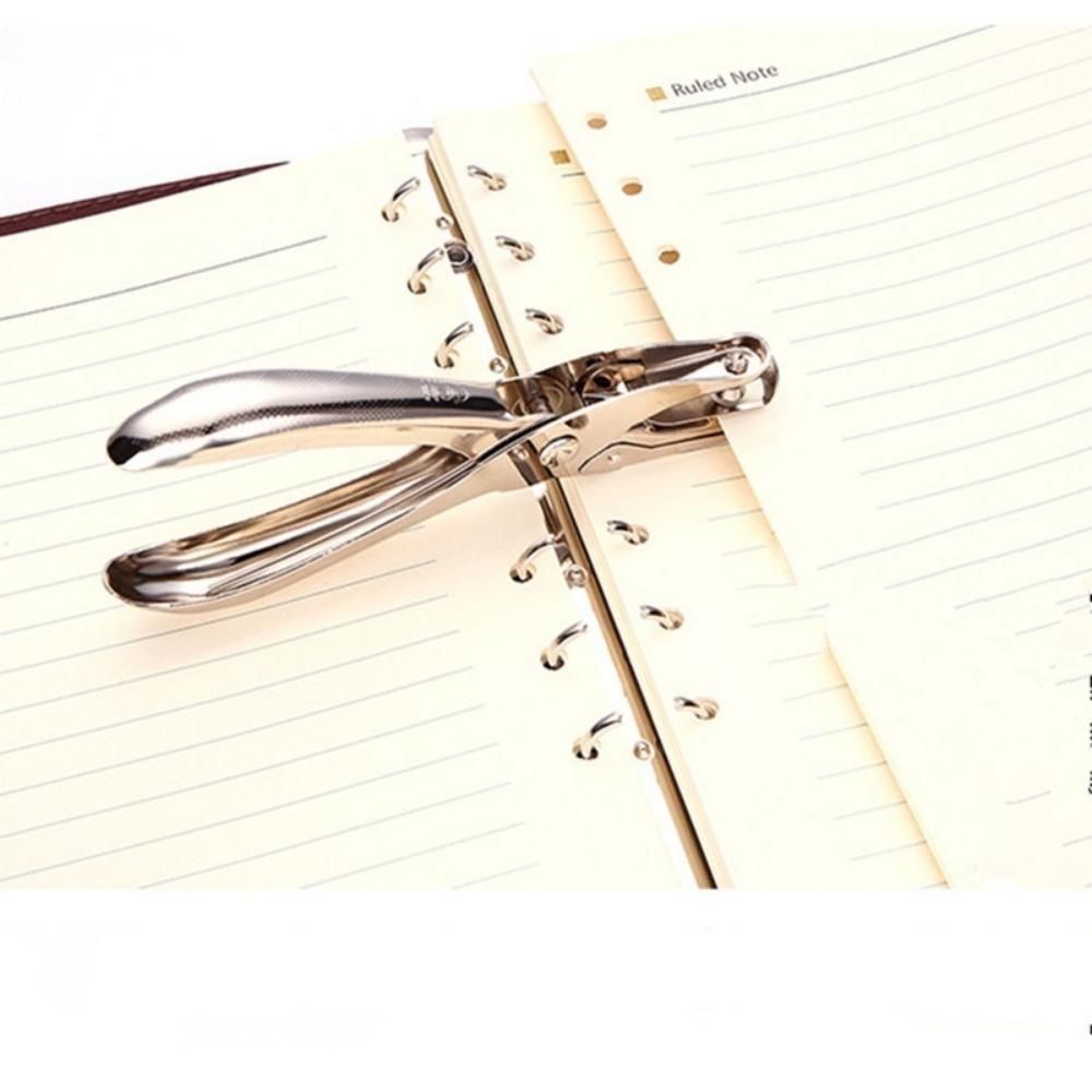 Hole Puncher Paper Hole Punch Round Single Hole Puncher For DIY Scrapbooking Loose-leaf Paper Cutter Tool Handheld Metal Punch