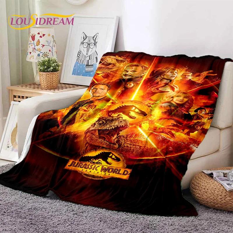 3D Cartoon Jurassic Park Dinosaur Dino Soft Flannel Blanket for Beds Bedroom Sofa Picnic,Throw Blanket for Outdoors Leisure Gift