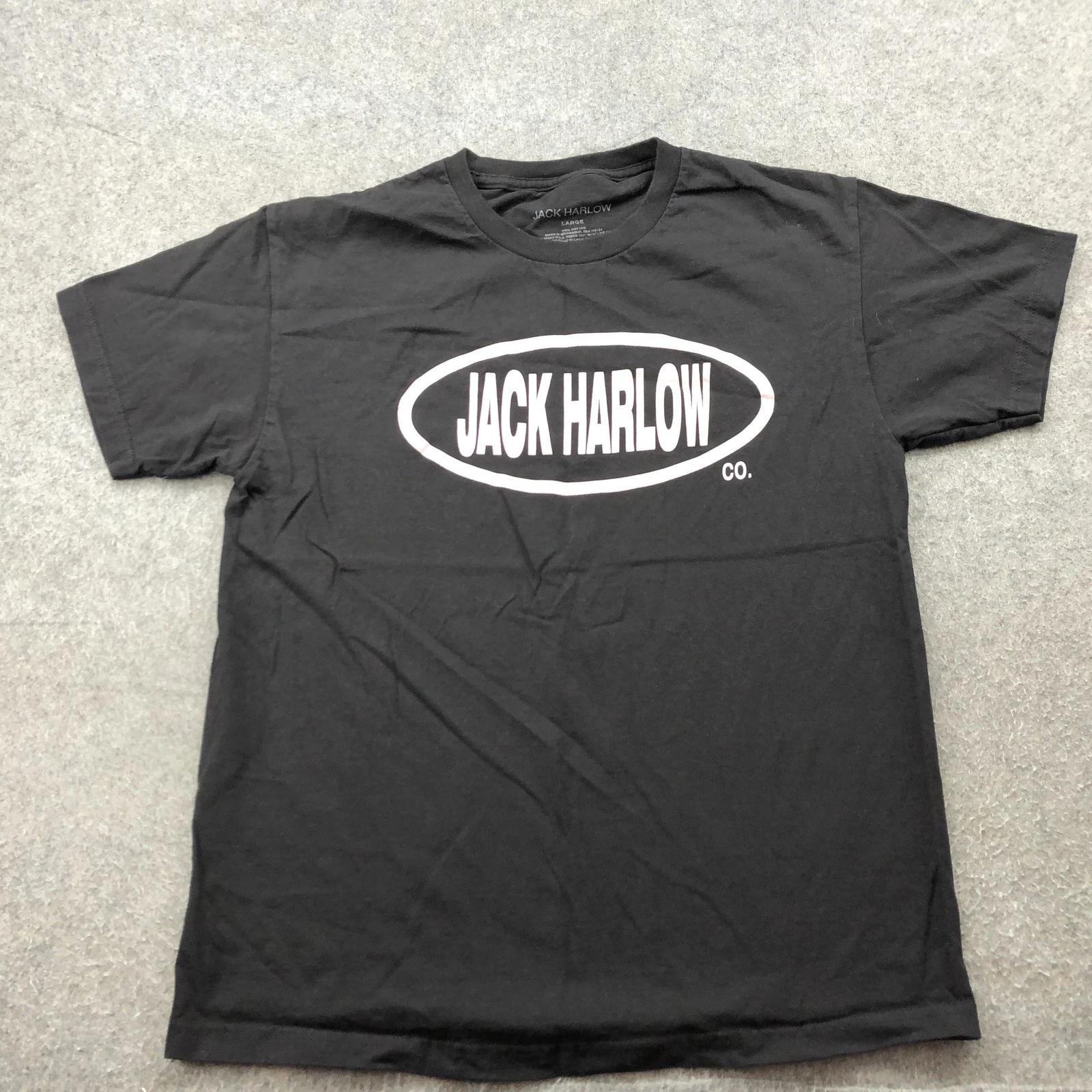 Футболка Jack Harlow Мужская Размер L Черная С Графикой Футболка Музыка Рэп Хип-Хоп Концерт 4XL