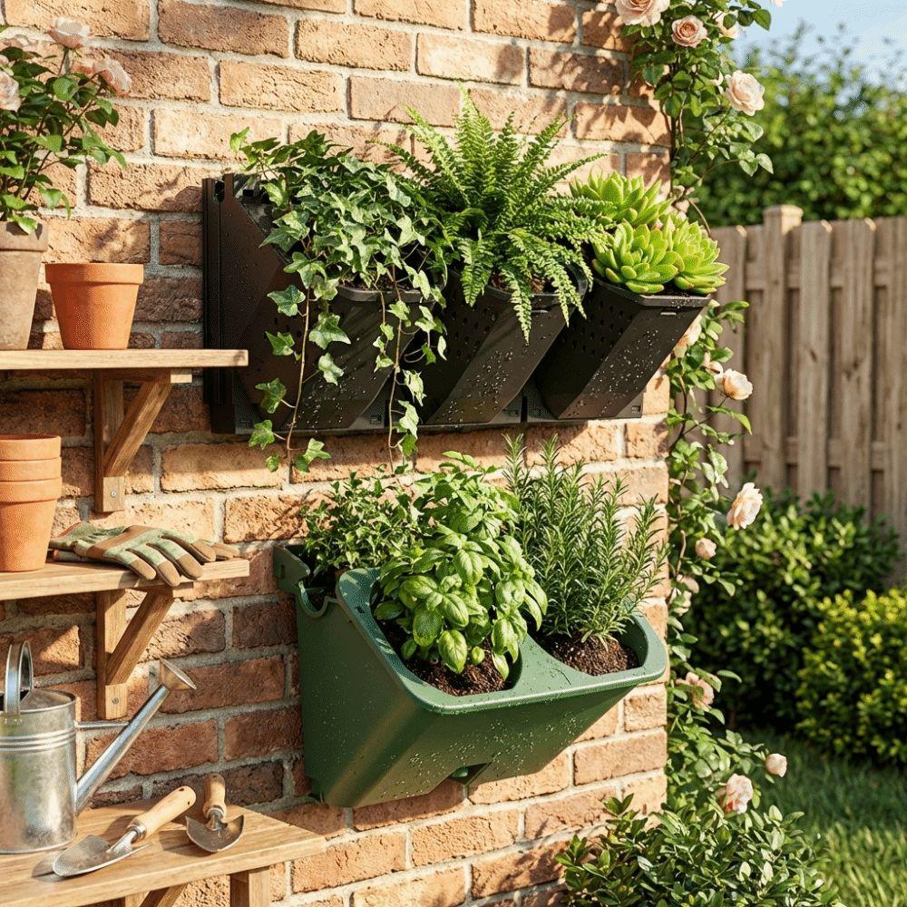 Self Watering Vertical Planter 2/3 Holes Plants Grow Container Wall Flowerpot  Greening Plant