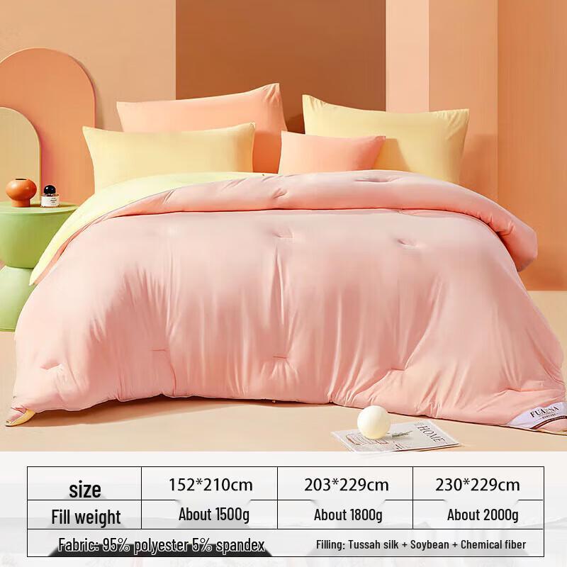 FUANNA Antibacterial Silk Soybean Blend Winter Quilt