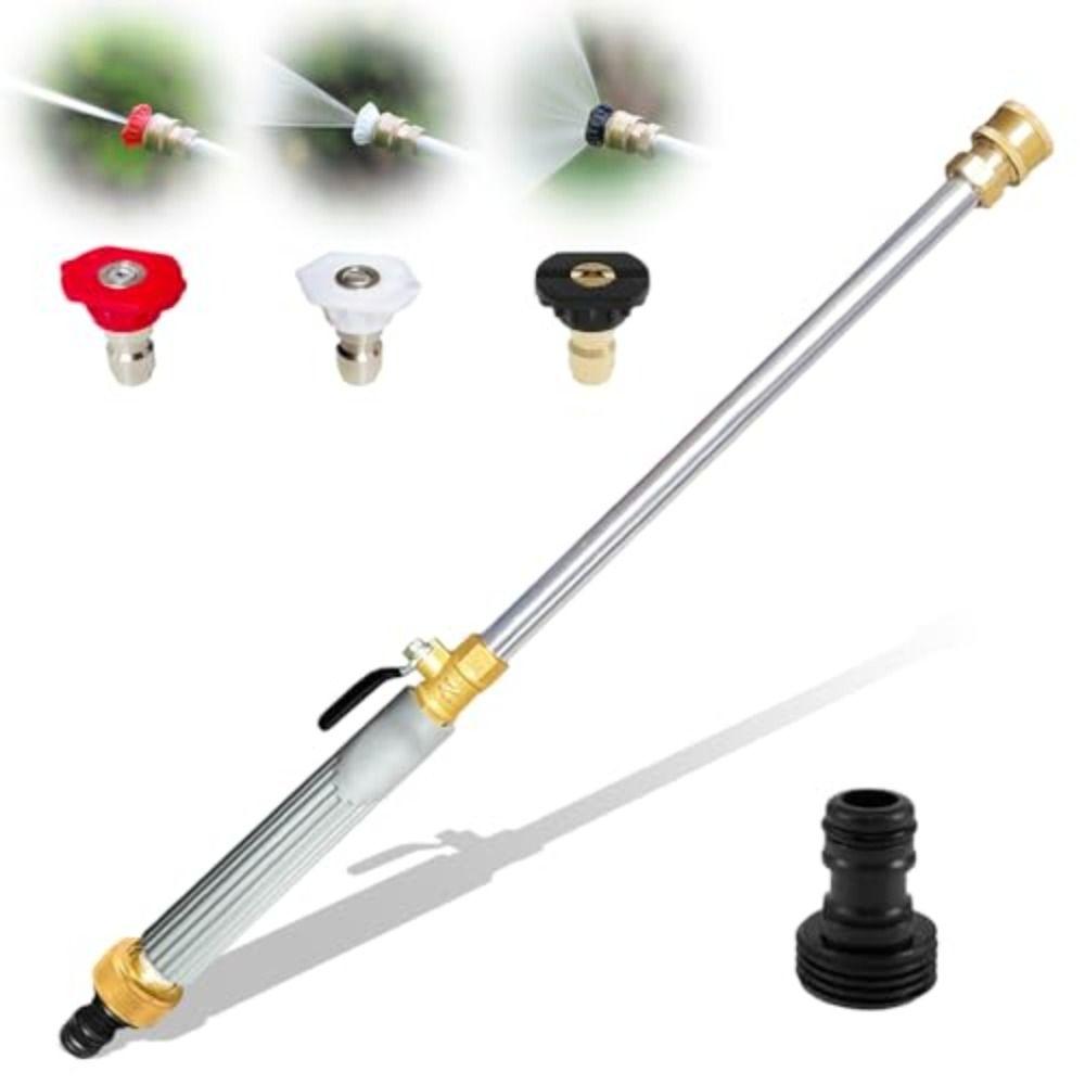 Portable Jet Nozzle Power Washer Quick Connectors Hydro Jet Power Washer Wand  for Garden Hose