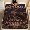 Creepy Freddy Horror Night Print Blanket Suitable For All Seasons Sofa Blanket Sheet Office Rest Blanket Machine Washable