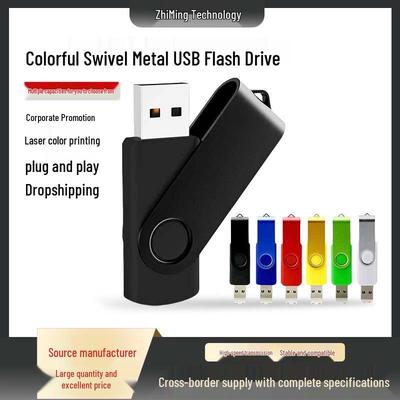 Rotating USB Flash Drive: Student & Business, Small Capacity Options (2GB-64GB), Ideal for Exhibitions