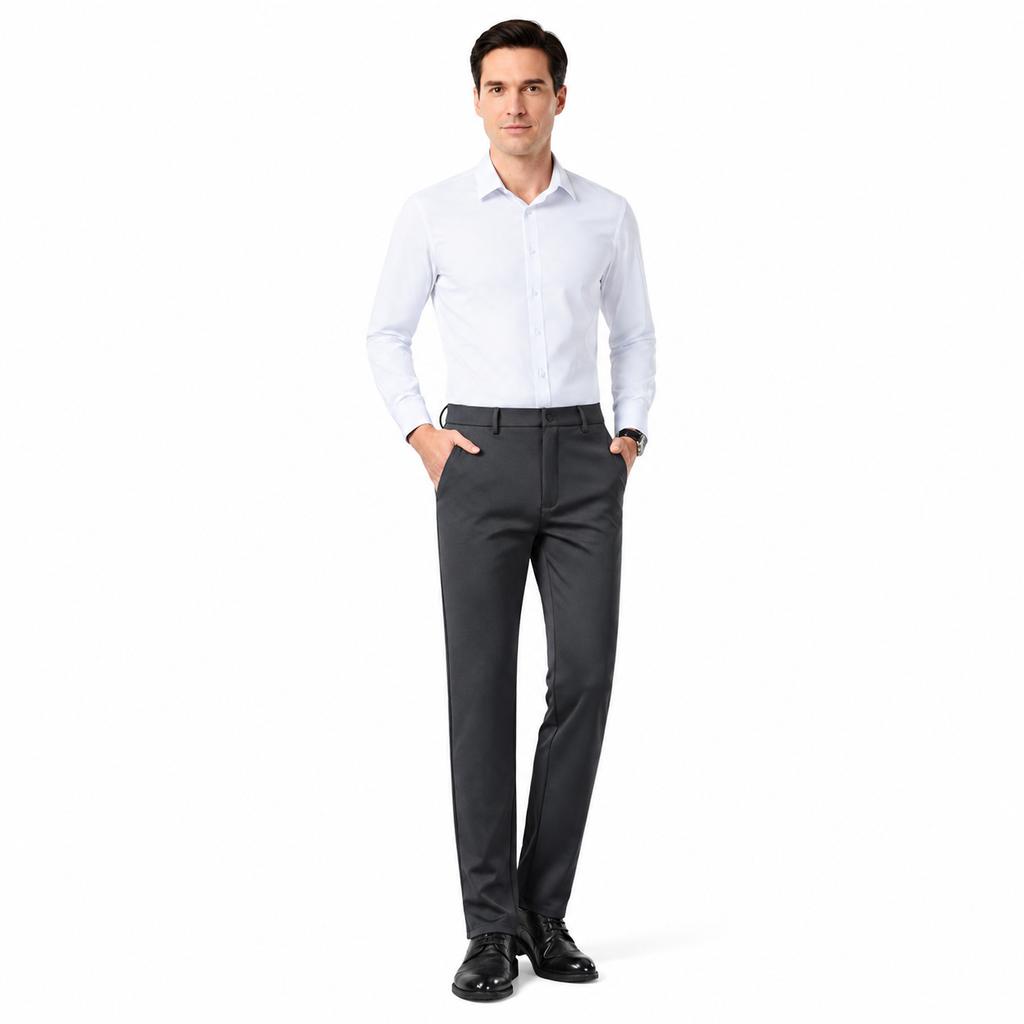 Summer Men'S Pants Ice Silk Casual Pants Men'S Long Pants Thin Men'S Trousers High Elasticity Business Dress Pants For Men