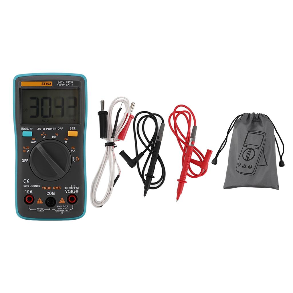 Digital Multimeter Pocket Automatic Range Current Voltage Tester for Electrician Test Household Use