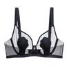 Breathable Bunny Ear Mesh Underwire Bra - Minimizing, Anti-Nipple Show, Soft, Thin Style for Large Bust Women.