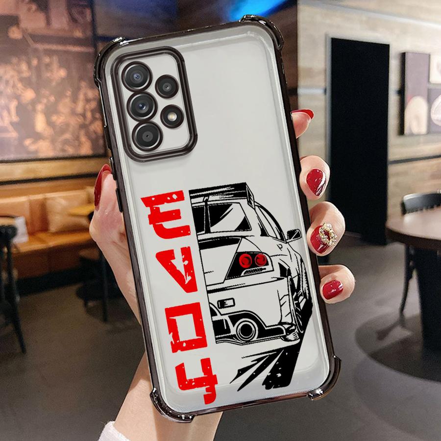 Soft Cover Case for Samsung Galaxy A21s A13 A33 A26 A35 A36 A24 A52 A17 A15 A16 A25 Japanese JDM Drift Car
