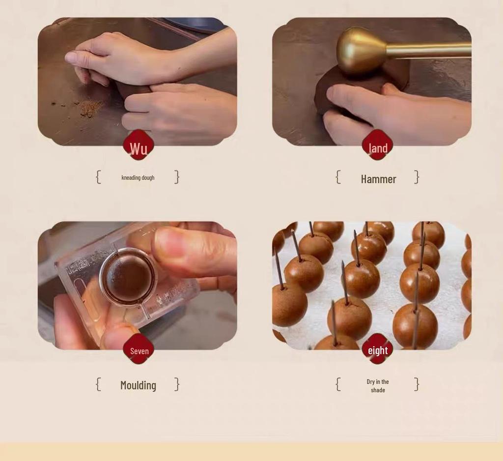 High-Grade Natural Herbal Fragrance Beads Handmade Agarwood Rose Floral Long-Lasting Scent Women's Bracelet