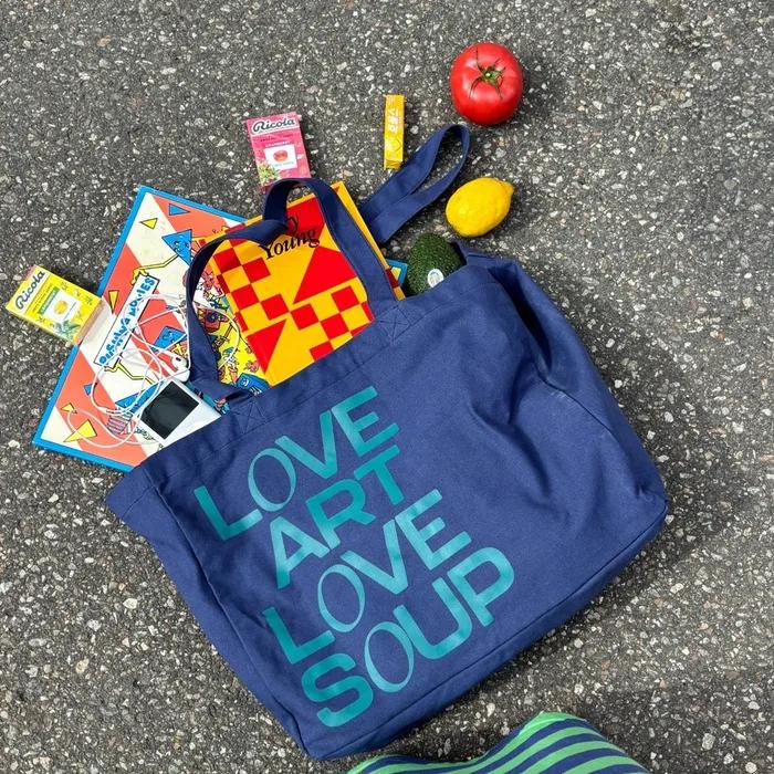 Blanksoup X VisualCollect Love Tote Bag Navy