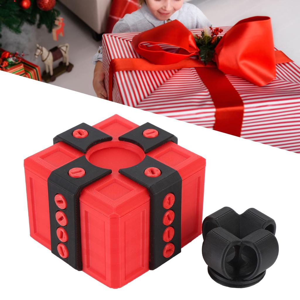 Annoying Present Box with Screws Novelty Funny 3D Printed Present Box for Storing Toys Holiday Decorations