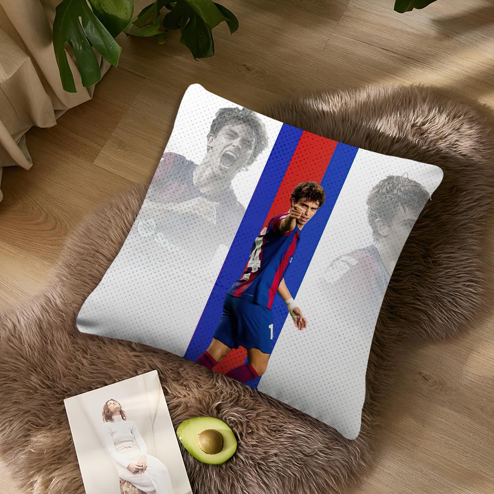 Football J-Joao F-Felix Pillow Case Living Room Home Sofa Office Shop Cover Printing Comfort Decoration Nordic Simplicity