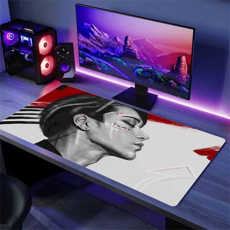 San Mouse Pad, Large Gaming Desk Mat, Non-slip XXL Mousepad for Laptop & Tablet, Mini PC Playmat with Stitched Edges