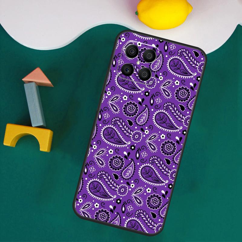 Bandana Paisley Pattern Art Case For Honor Magic 7 Pro 5 6 Lite Honor 200 Pro 50 70 90 X9a X8a X8 X9 X8b X9b X9c Cover