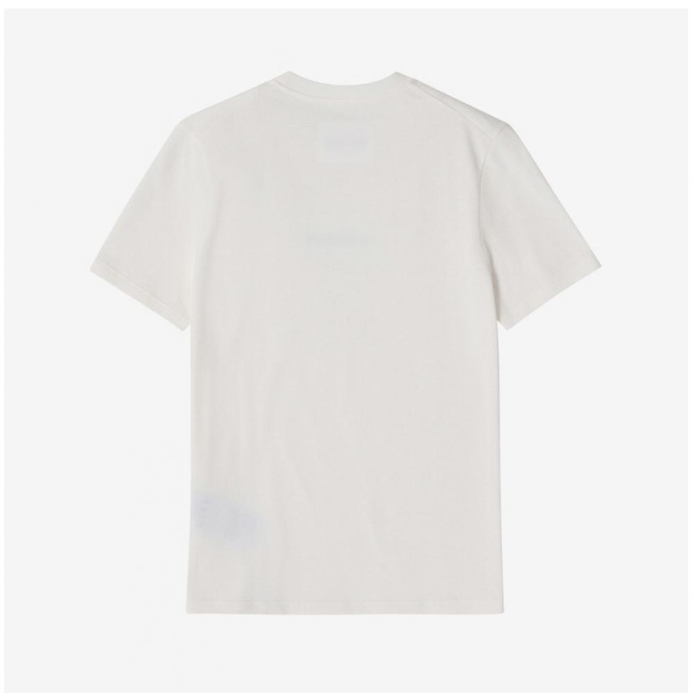 Jill Sander J40gc0118 J20103 102 Logo Print Public Short Sleeve Tee