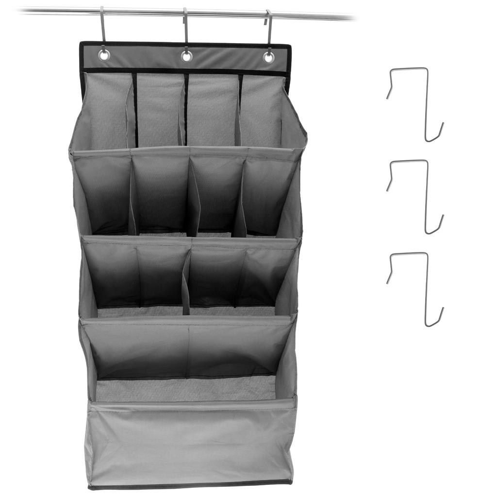 Hanging Shoe Organizer with 9 Pocket Hooks Wear Resistant The Door Shoe Hanger Door Hanging Storage Space Organizer Rack Closet