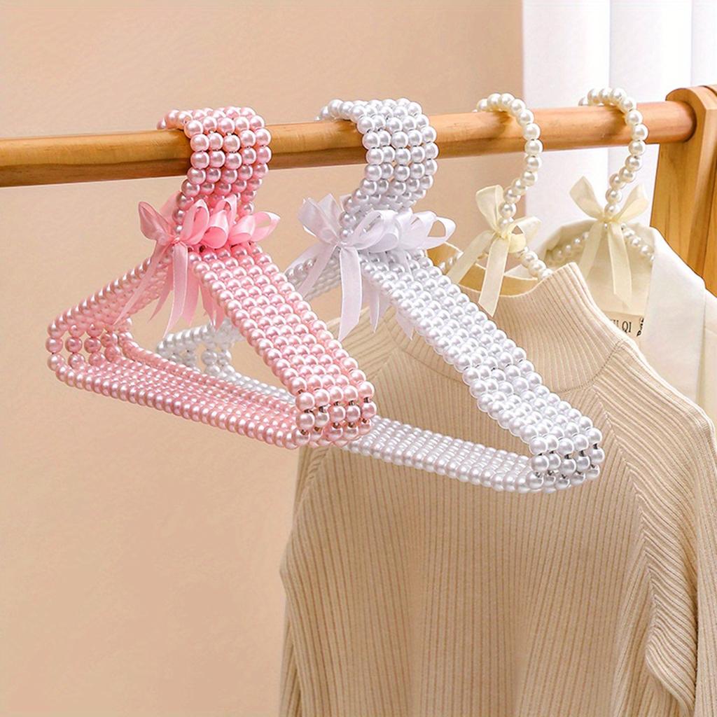1pc Pet Pearl Hanger, Cat and Dog Hanger, Cute Mini Bow Small Hanger, Suitable for Clothes, Pet Clothing and Accessories
