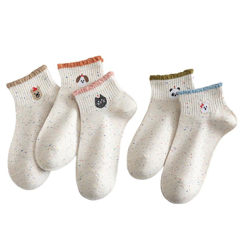 Summer Cute Ideas: Animal Short Socks, Cartoon Girls' Socks, Short Socks, Thin, Breathable Shallow Socks and Cotton Socks for Girls