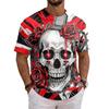 Men's Halloween Graphic T-Shirt Neck Short Sleeve Casual Top