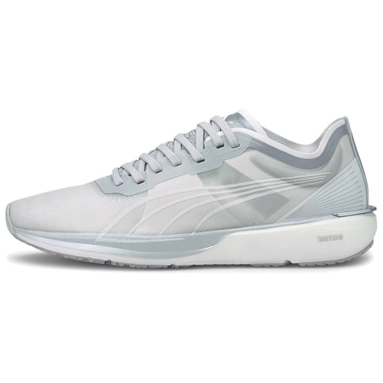 Puma Liberate Nitro Lightweight Comfortable Slip-Resistant Durable Low-Top Training Running Shoes Women sneaker Silver 195098-01