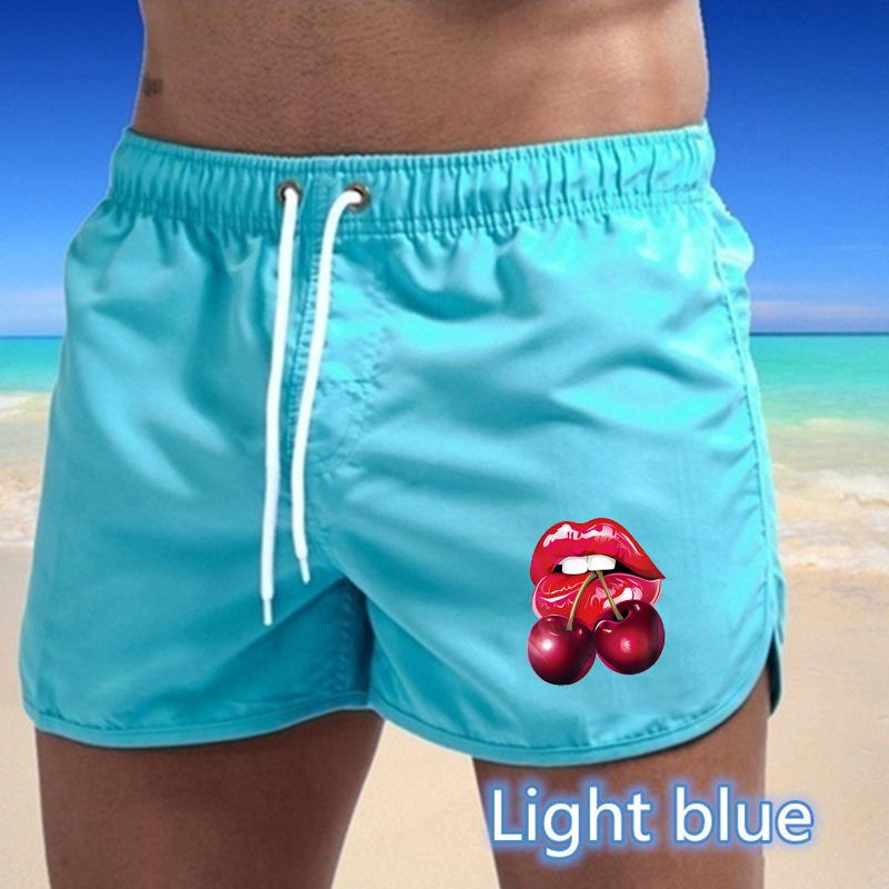 BBK-65 Summer New Men's Quick-Drying Swim Trunks Sports Pants Swimwear Beach Shorts Jogging Shorts Sports Creative Basketball Print