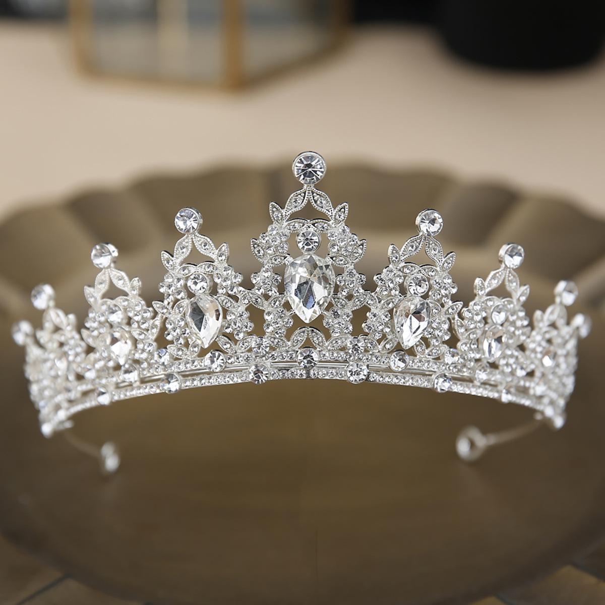 

Crown Tiara Bride Rhinestone Crown Wedding Dress Accessories Adult Ceremony Birthday