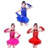 Tassel Kids Latin Dance Dress Professional Dance Performance Outfits Stage Costume  Children Girls