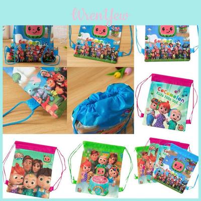 Cocomelon Kordelzugbeutel Rucksack für Kinder mit schmutzabweisendem Vliesstoff