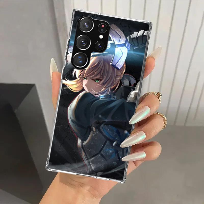 Fate Zero Stay Night Saber Phone Case for Samsung Galaxy S26 S24 S23 Ultra S25 Edge S22 S21 Plus S20 FE + Soft Print Shell Funda