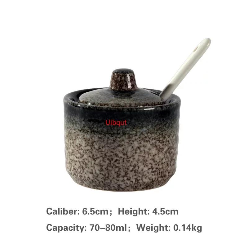 Japanese Tank Creative Seasoning Can Ceramic Seasoning Tank Kitchen Ware Storage Bottles and Jars Bottle Glass Bottle Jars