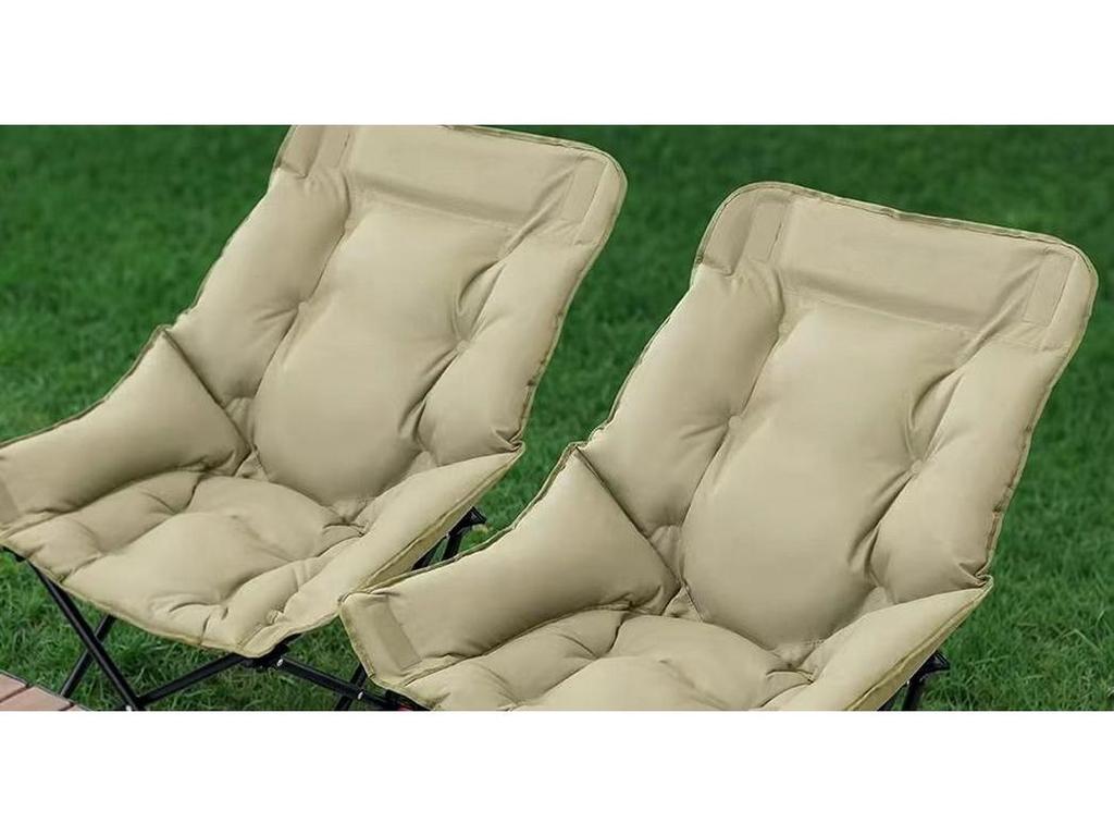 Adjustable Cotton Padded Folding Moon Chair for Autumn and Winter