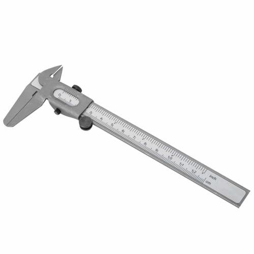 Metal Caliper, High-Precision Manual Caliper, Micrometer Ruler for Measuring Inner and Outer Diameters (5-Inch)