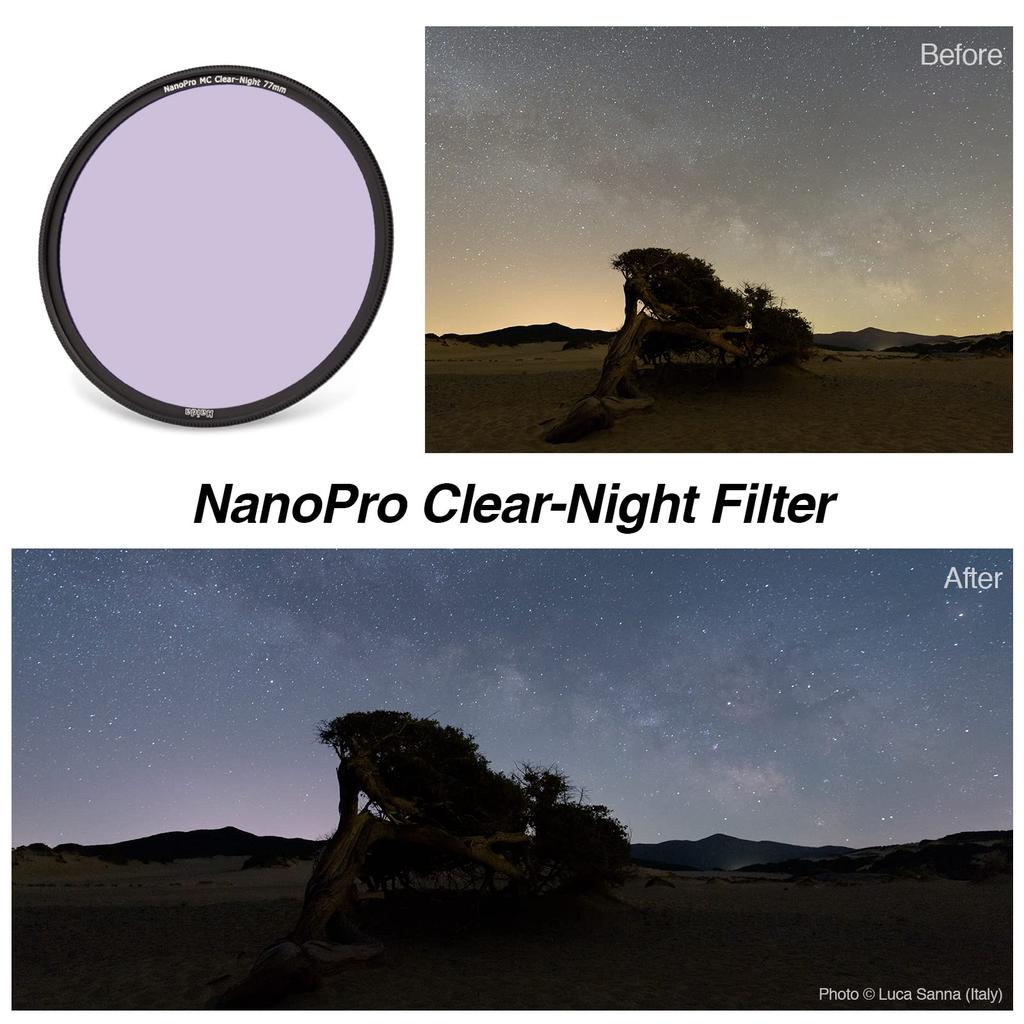 Haida Lens Filter for Night Scenery and Starscape Photography 58mm Water Repellent and Stain Resistant